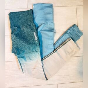 Gymshark Leggings - Teal and Baby blue